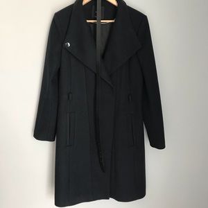 Mango wool coat w belt